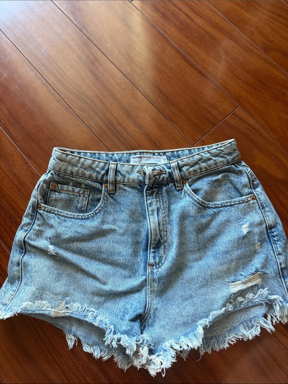 Garage denim shorts